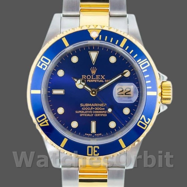 Replica Rolex Submariner Date 16613 Blue Dial 40mm Herren Replica Uhr, Replica Uhren, Stilvolles Accessoire