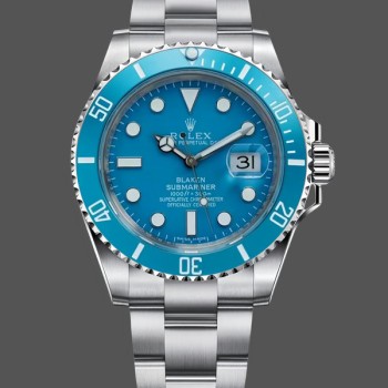 Replica Rolex Submariner Date 41 Turquoise Blaken Goldsmith & Complications