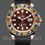 Replica Rolex Yacht-Master 116695 Black Rubber Strap Brown Dial 40MM Herren Replica Uhr