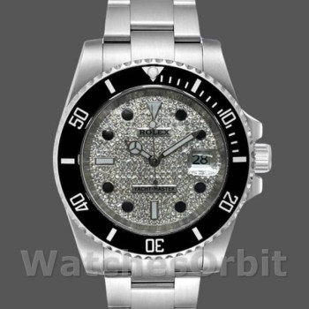 Replica Rolex Yacht-Master 116695 Stainless Steel Diamond Paved Dial 40MM Herren Replica Uhr