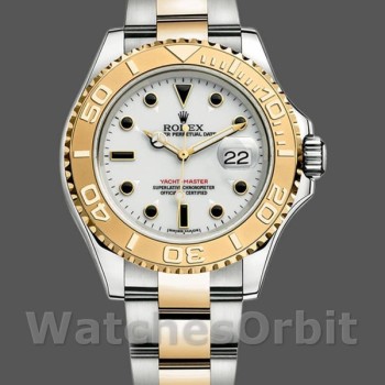 Replica Rolex Yacht-Master 16623 Gold Bezel 40mm Herren Replica Uhr