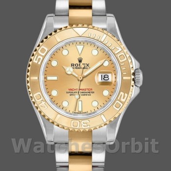 Replica Rolex Yacht-Master 168623 Steel Yellow Gold Champagne Dial 35MM Unisex Replica Uhr