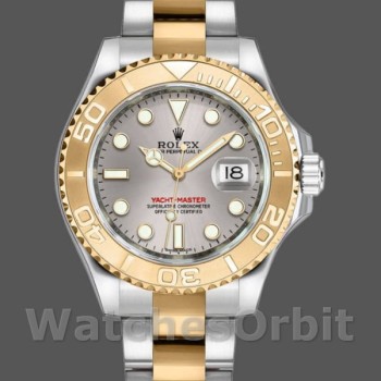 Replica Rolex Yacht-Master 168623 Steel Yellow Gold Platinum Dial 35MM Unisex Replica Uhr