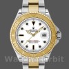 Replica Rolex Yacht-Master 168623 Steel Yellow Gold White Dial 35MM Unisex Replica Uhr Hochwertige Unisex Replica Uhr online kaufen