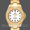 Replica Rolex Yacht-Master 168628 White Dial Yellow Gold 35MM Unisex Replica Uhr Hochwertige Unisex Replica Uhr online kaufen