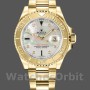 Replica Rolex Yacht-Master 168628 White MOP Dial Yellow Gold 35MM Unisex Replica Uhr