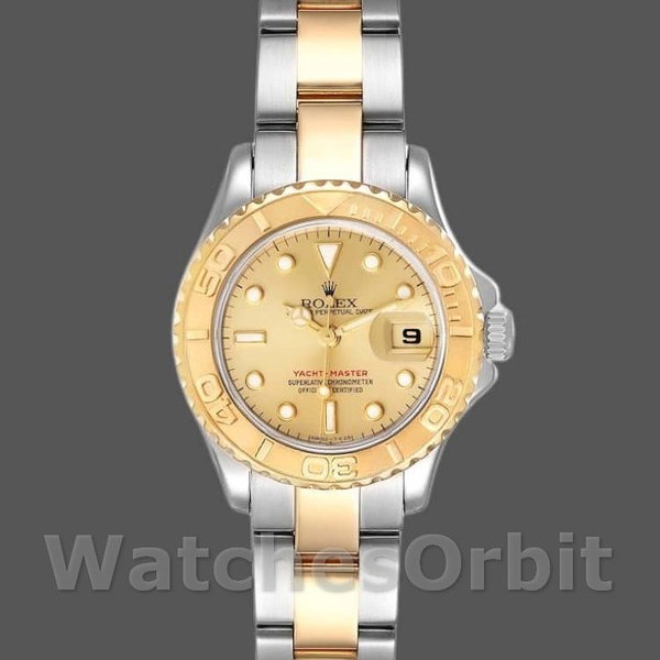 Replica Rolex Yacht-Master 169623 Steel Yellow Gold Champagne Dial 29MM Lady Replica Uhr Hochwertige Damen Replica Uhr online kaufen