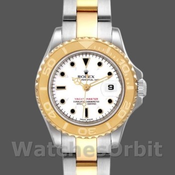 Replica Rolex Yacht-Master 169623 Steel Yellow Gold White Dial 29MM Lady Replica Uhr