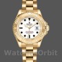 Replica Rolex Yacht-Master 169628 Gelbgold Weißes Zifferblatt 29MM Lady Replica Uhr