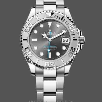 Replica Rolex Yacht-Master 37 Automatic Slate Grey Dial Platinum Bezel Steel M268622 0002 Damen Replica Uhr