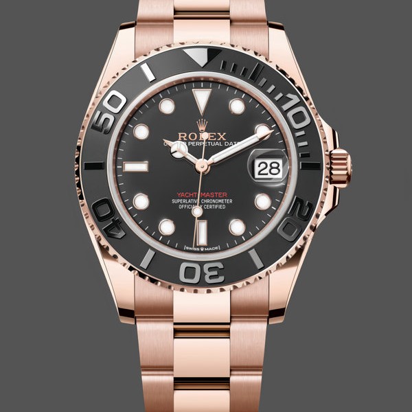 Replica Rolex Yacht-Master 37mm Black Dial Oyster Bracelet m268655 Uhr Exklusives Design