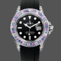 Replica Rolex Yacht-Master 40 Gem Set 126679SABR 0002 Black Dial Uhr