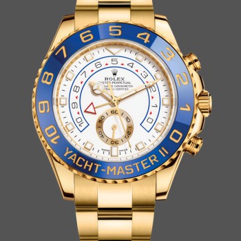 Replica Rolex Yacht-Master II 116688 White Dial 44mm Herren Replica Uhr