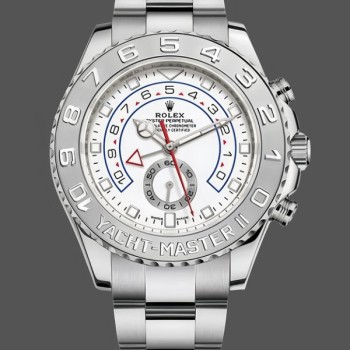 Replica Rolex Yacht-Master II 116689 White Dial Platinum 44mm Herren Replica Uhr