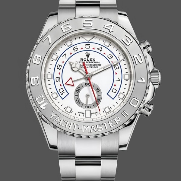 Replica Rolex Yacht-Master II 116689 White Dial Platinum 44mm Herren Replica Uhr Alltagsfreundlich