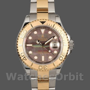 Replica Rolex Yacht-Master 16623 Steel Yellow Gold Black MOP Dial 40MM Herren Replica Uhr