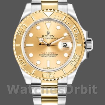 Replica Rolex Yacht-Master 16623 Steel Yellow Gold Champagne Dial 40MM Herren Replica Uhr