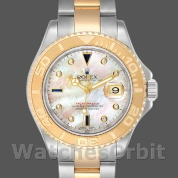 Replica Rolex Yacht-Master 16623 Steel Yellow Gold Mother of Pearl White Dial 40MM Herren Replica Uhr