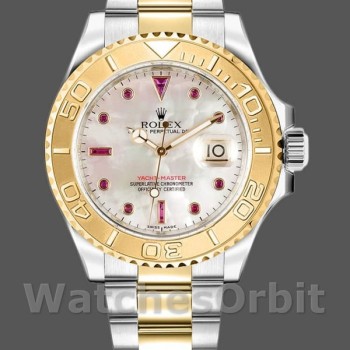 Replica Rolex Yacht-Master 16623 Steel Yellow Gold White MOP Dial 40MM Herren Replica Uhr