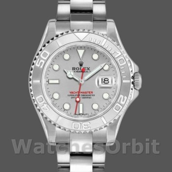 Replica Rolex Yacht-Master 168622 Platinum Stainless Steel Silver Dial 35mm Unisex Replica Uhr