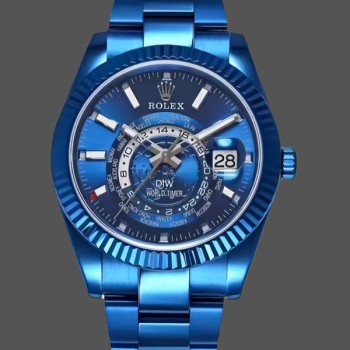 Replica Rolex DiW Sky Dweller 326934 BLUE DLC 40MM Herrenuhr