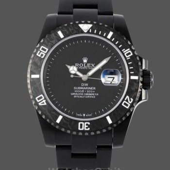 Replica Rolex Submariner DIW Edition Parakeet Carbon Fiber Bezel 116610LB Black Dial