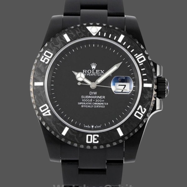 Replica Rolex Submariner DIW Edition Parakeet Carbon Fiber Bezel 116610LB Black Dial Moderne Ästhetik