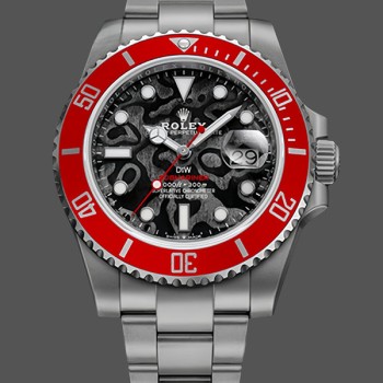 Replica Rolex Submariner DIW Persimmon Orange Black Dial Ceramic Red Bezel 116610LN