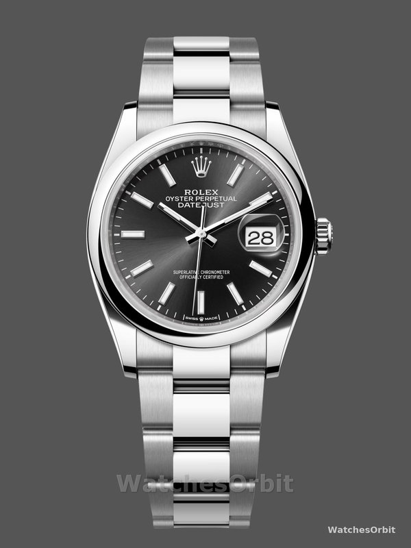 Rolex Datejust 36 Stahl mit glatter Lünette 126200 Replica