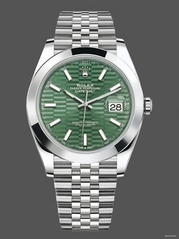 Rolex Datejust 41 Stahl mit glatter Lünette 126300 Replica